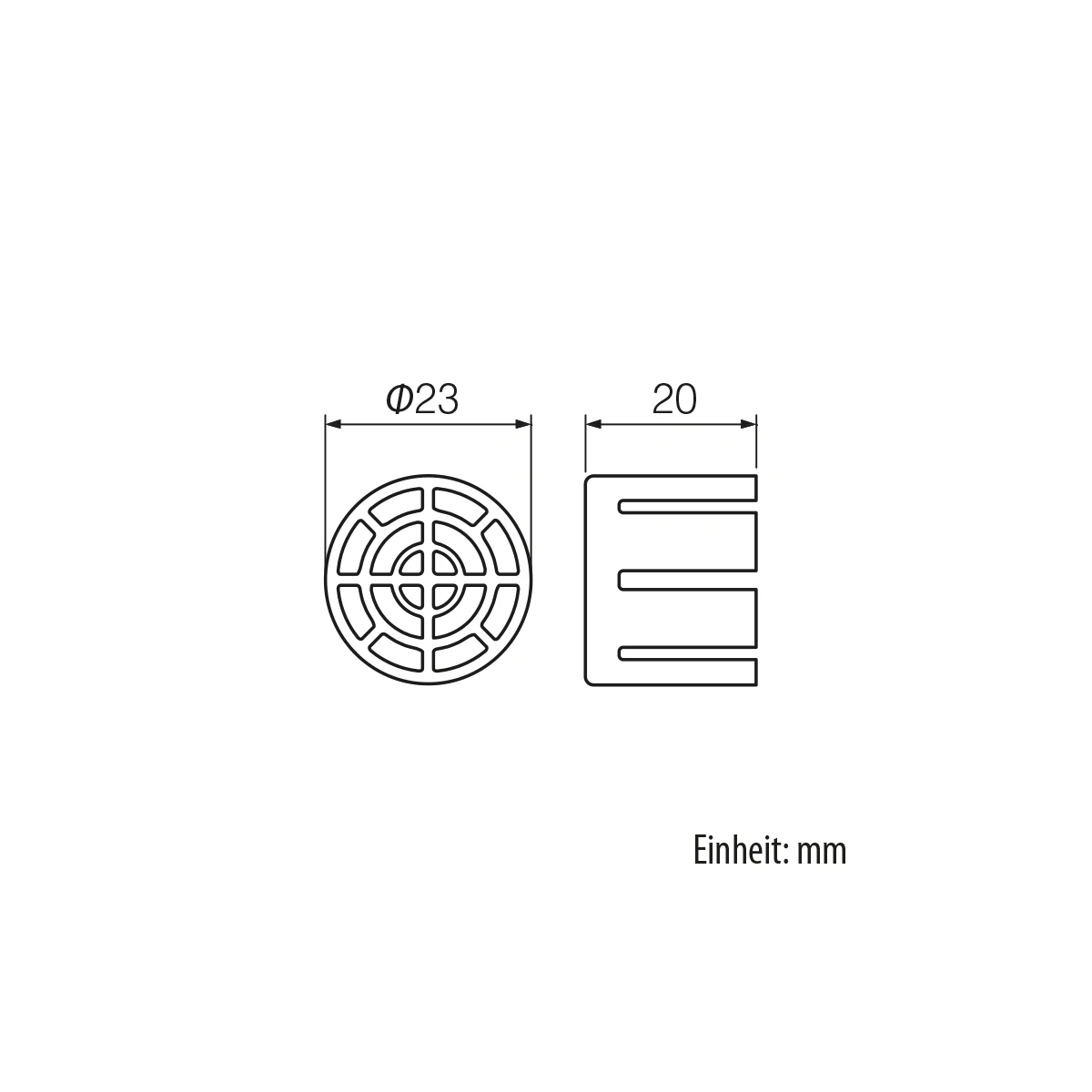 Inaba Denko Zubehör für DHQ-14 / -16 | Kappe für Kondensatschlauch – Bild 3