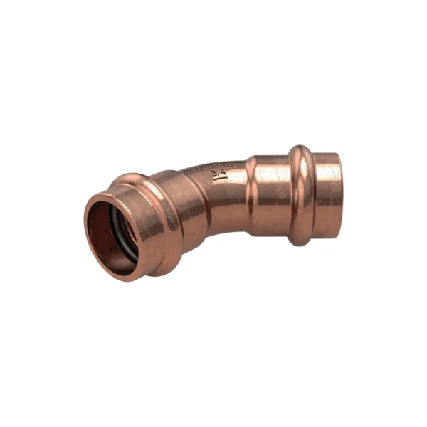 Pressfitting Kupferbogen 45° >B< | zöllig