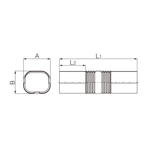 Inaba Denko Zubehör SD-100 A  |  anthrazit grau  |  Flexibel SF-100-800 A – Bild 3