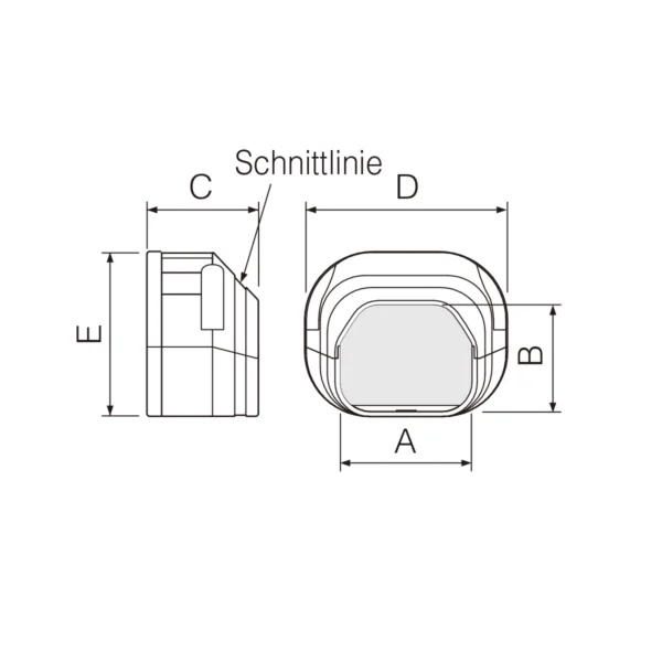 Inaba Denko Zubehör SD-77 A  |  anthrazit grau  |  Endstück SE-77 A – Bild 3