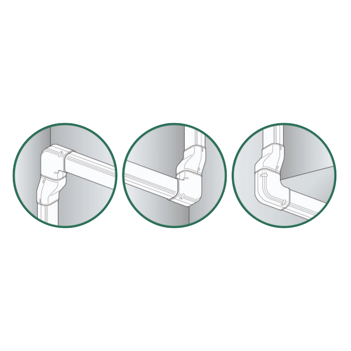 Inaba Denko Zubehör SD-100 W | weiß | 90° Winkel links SNB-100 W – Bild 3